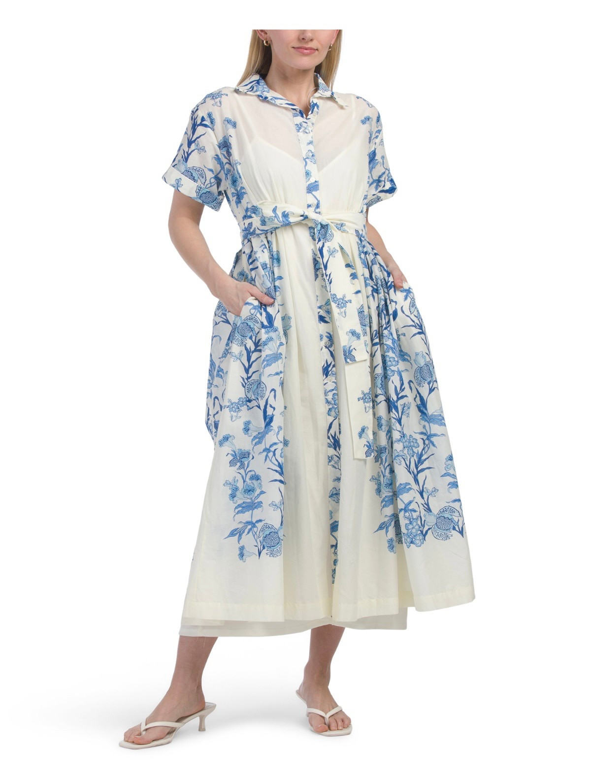 Blue and white floral dress for Spring and Summer 

#LTKFindsUnder50 #LTKSpringSale #LTKStyleTip