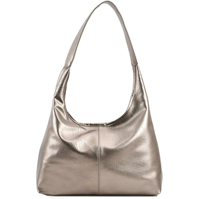 JLMMEN Faux Leather Shoulder Bag for Women Trendy Designer Tote Bag Casual Large Hobo Handbag Buc... | Walmart (US)