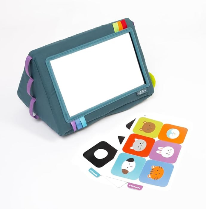 Ubbi Mirror Me Activity Toy, Tummy Time Developmental Baby Toy, Multi-Sensory Play Cube, Includes... | Amazon (US)