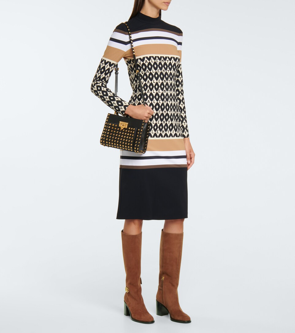 VLOGO knee-high suede boots | Mytheresa (UK)