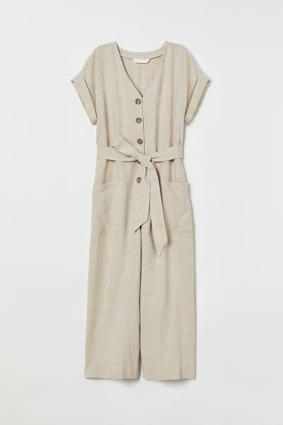 Linen-blend Jumpsuit | H&M (US + CA)