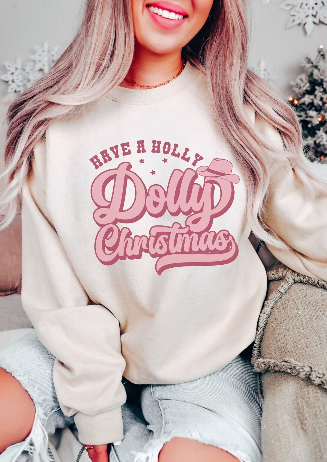 Have A Holly Dolly Christmas Sweater Holly Dolly Christmas - Etsy | Etsy (US)