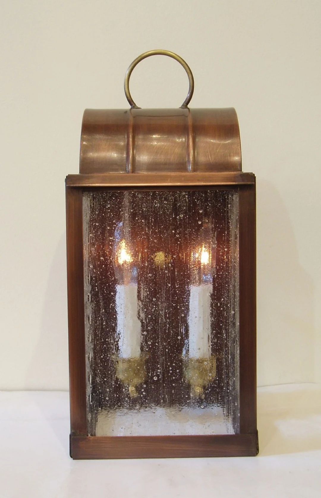 Medium 1860 Lantern Solid Copper Wall Lamp Outdoor Handmade - Etsy | Etsy (US)
