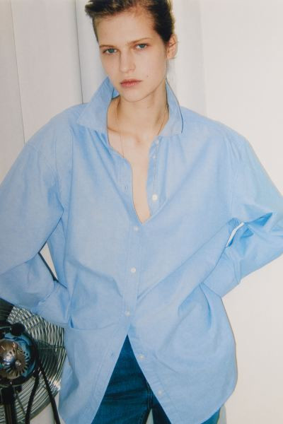 Oxford shirt - Light blue - Ladies | H&M GB | H&M (UK, MY, IN, SG, PH, TW, HK)