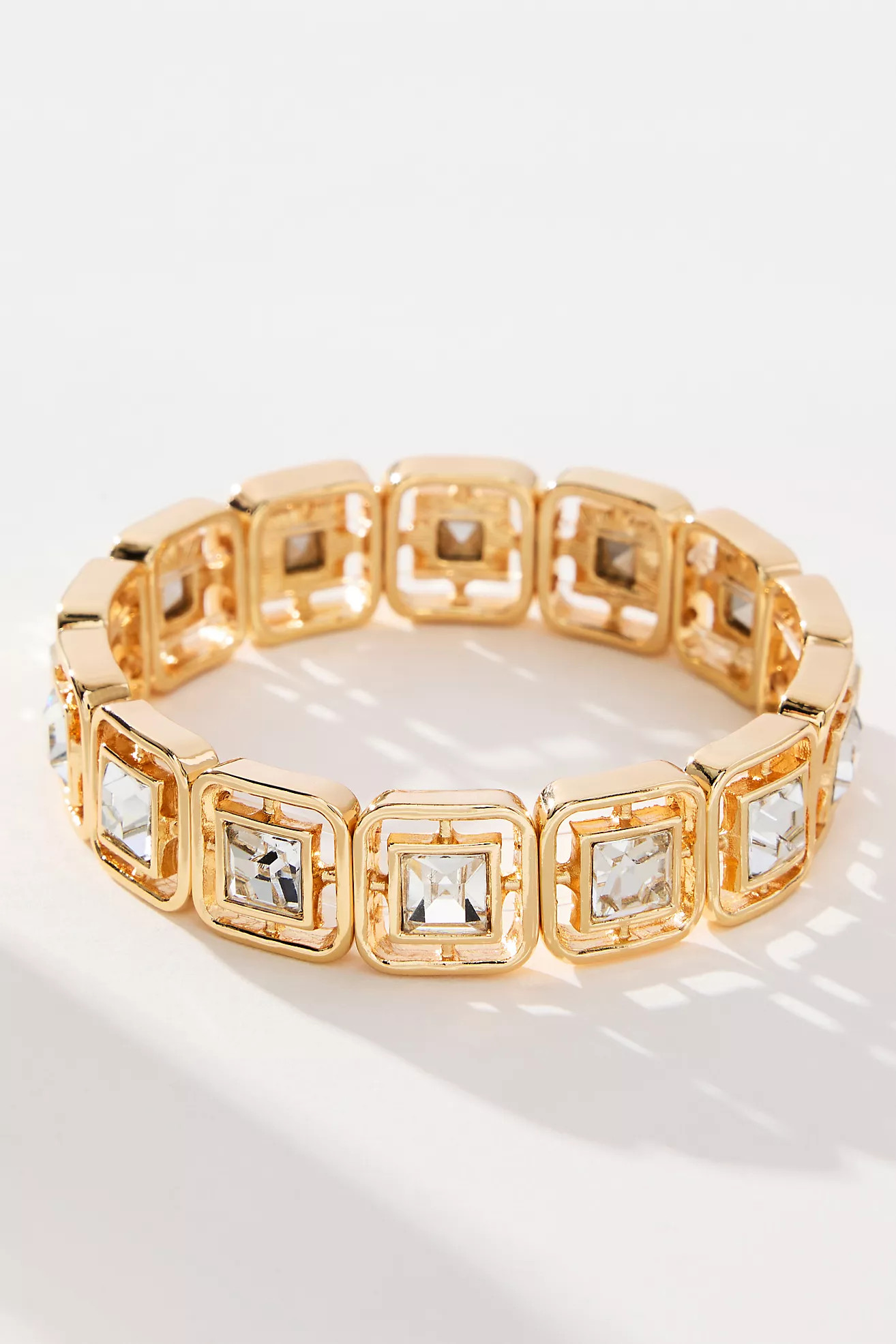 Square Crystal Bracelet | Anthropologie (US)