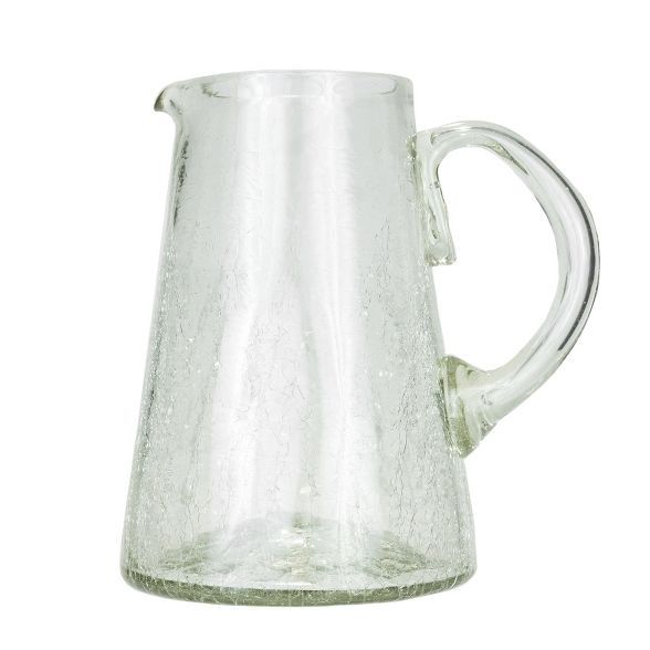 Amici Home Clear Crackle Authentic Mexican Handmade Pitcher, 80oz | Target