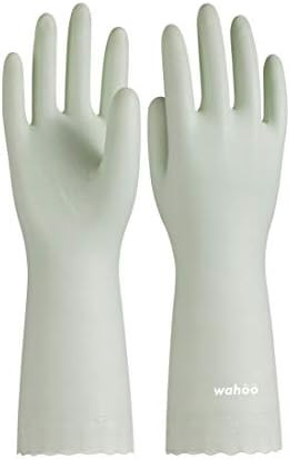 LANON wahoo Skin-Friendly Cleaning Gloves, Dishwashing Kitchen Gloves with Cotton Flocked Liner, ... | Amazon (US)