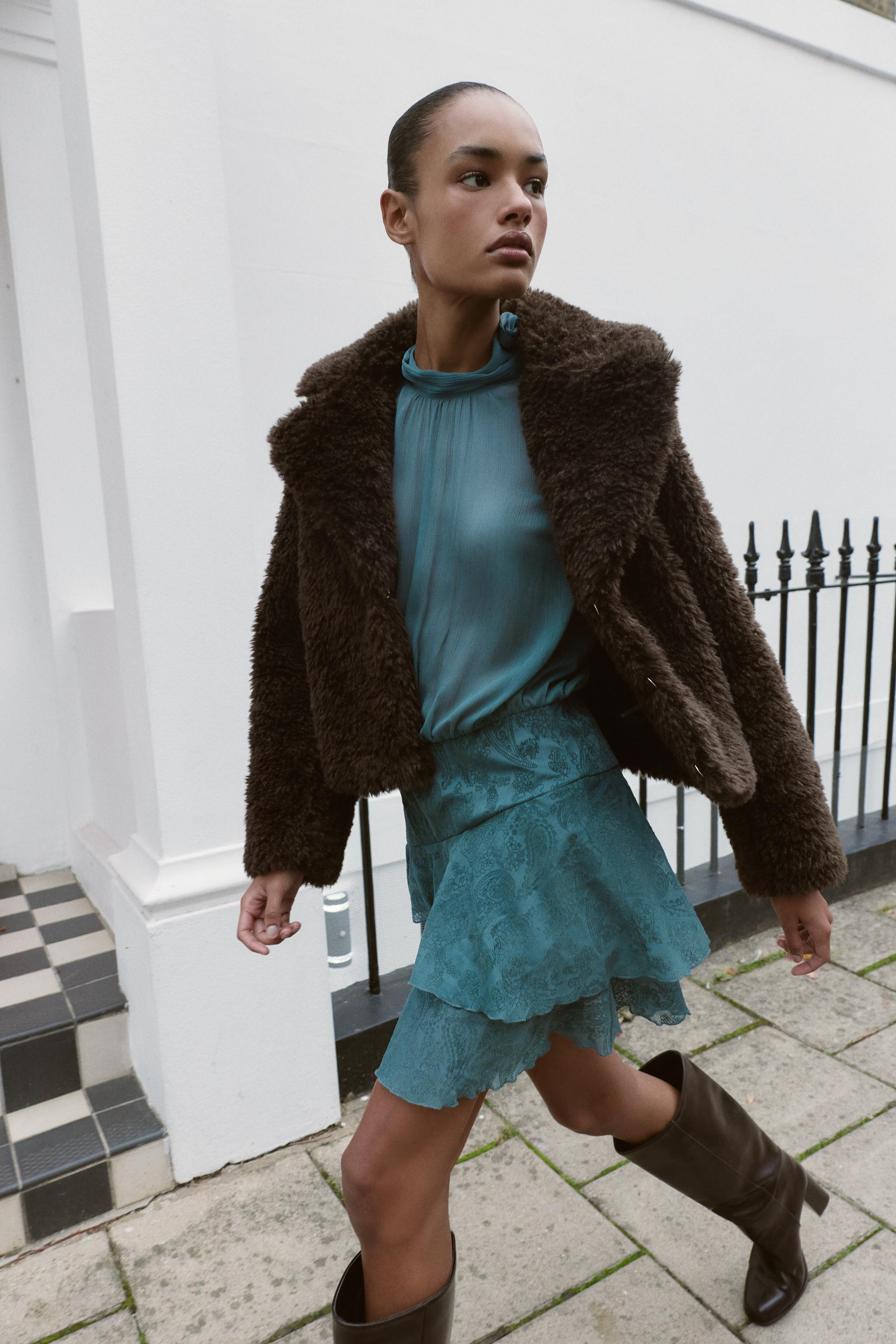 FAUX SHEARLING JACKET | Zara UK