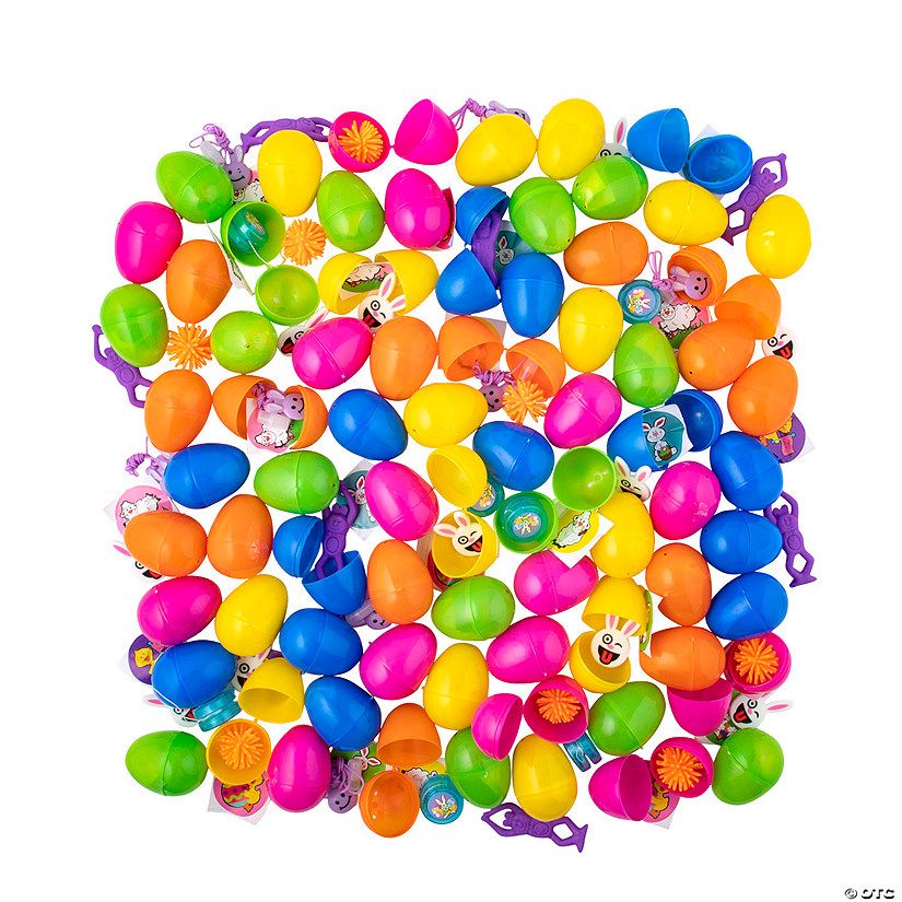 2 1/2" Bulk 1000 Pc. Toy-Filled Easter Eggs | Oriental Trading Company