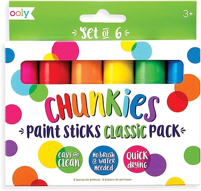 OOLY, Chunkies Paint Sticks, Classic 6 Pack - Set of 6 | Amazon (US)