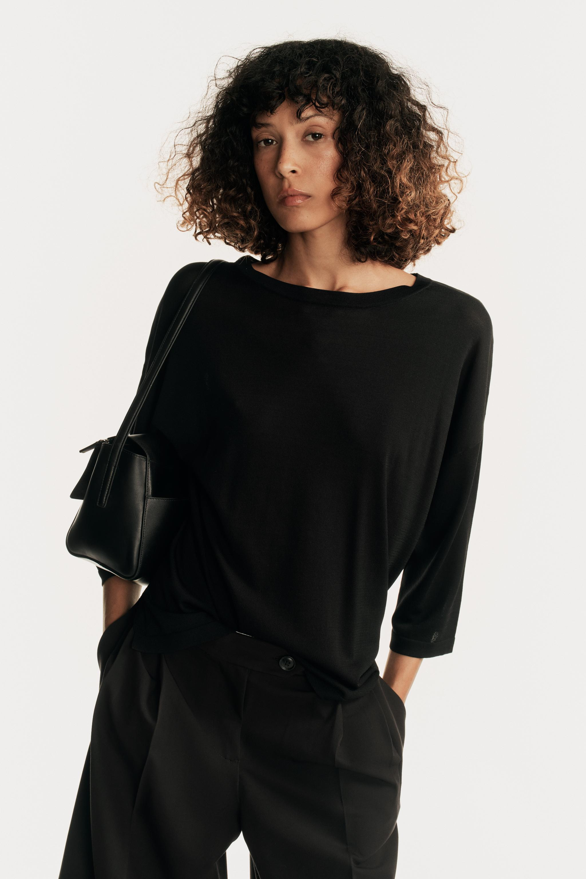 ELBOW-SLEEVE KNIT TOP | Zara US