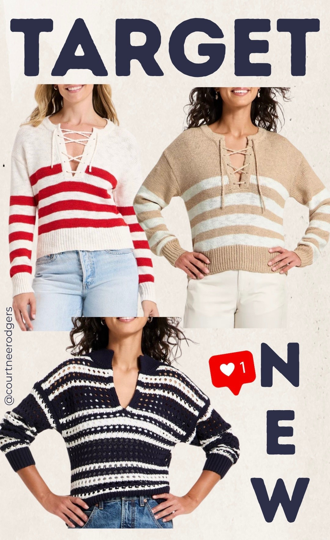 New striped sweaters at Target 🎯❤️

Sweaters, target new arrival, spring outfits 

#LTKdayinmylife #LTKootd #LTKValentine