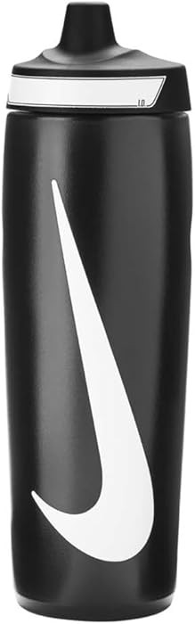 Nike Refuel Bottle 24 oz Sports Bottle BPA Free Airtight (Black/Black/White) | Amazon (US)