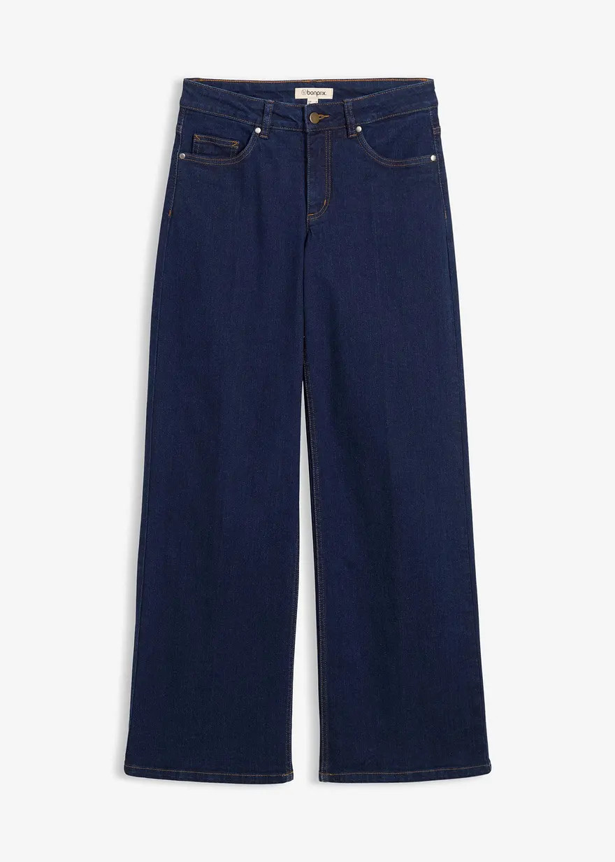 Straight-Jeans Mid Waist Bio-Baumwolle - blau, Regul\u00e4r | bonprix | Bonprix DE
