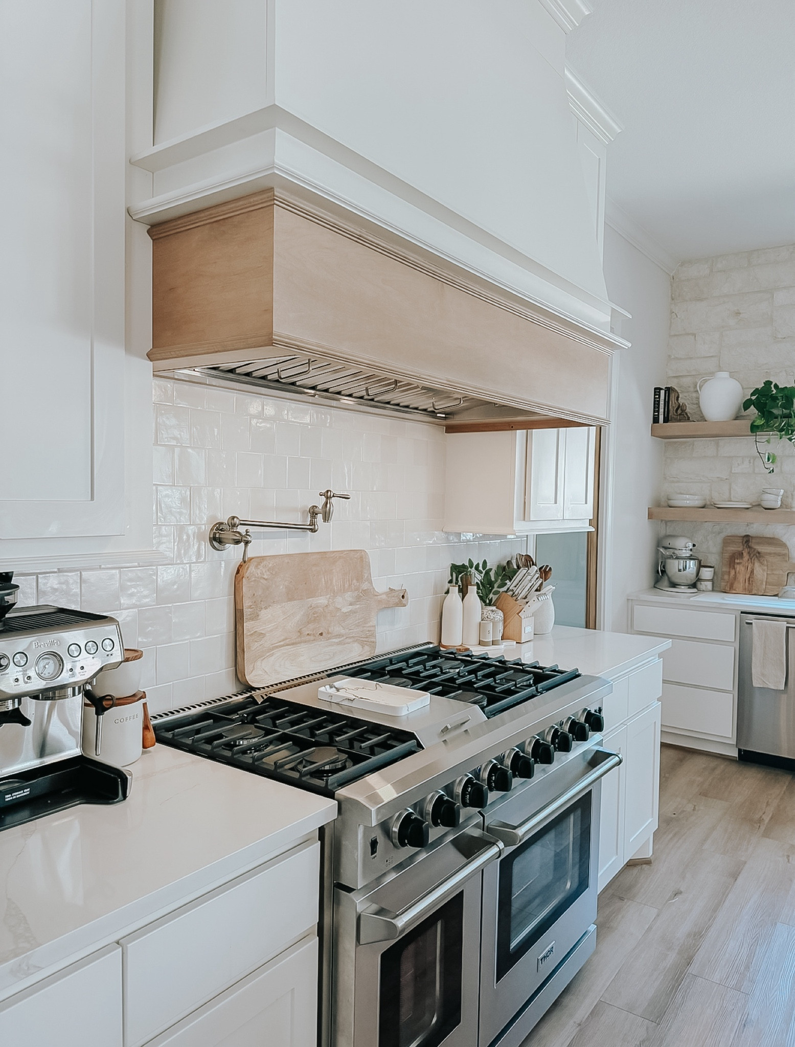 Everything in this photo 🤍 exact and similar options for any items out of stock or not available! 

*backsplash at sink is a stone used for exterior but it was installed as a backsplash. We went with a white color! 

#kitchenbacksplash #kitchen 

#LTKHome