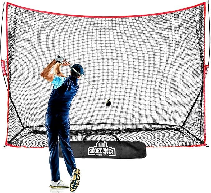 Heavy Duty Golf Net - Golf Net for Backyard Driving or Indoor Garage Golf Practice - 10x7 feet Hi... | Amazon (US)