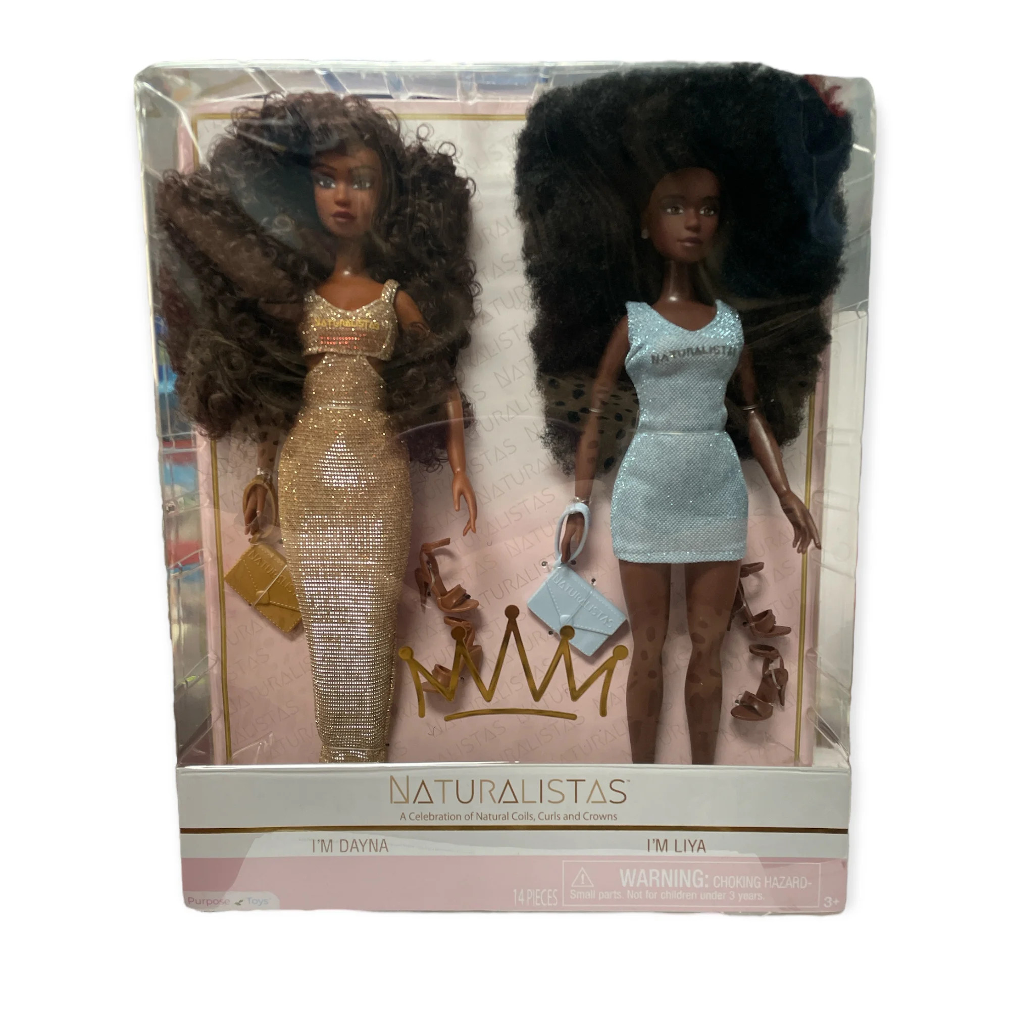 Naturalistas 11.5in African American Fashion Dolls, I'm Dayna & I'm Liya (2 Pk) | Walmart (US)