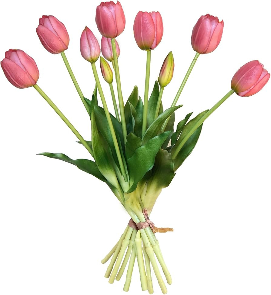10 Pcs Fake Tulips Tulips Artificial Flowers Real Touch Fake Flowers Artificial Flower Bouquet fo... | Amazon (US)