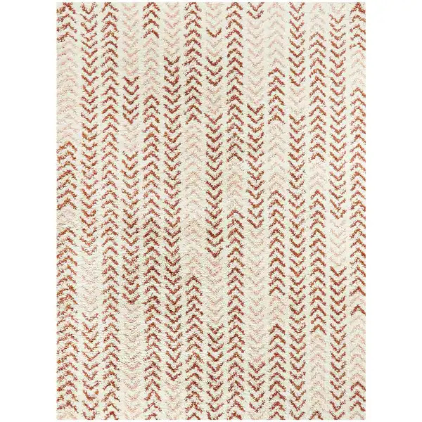 Elena Abstract Moroccan Shag Area Rug - 7'10" x 10' - PinkBrand Namebrand BaltaImage Gallery1 / ... | Bed Bath & Beyond