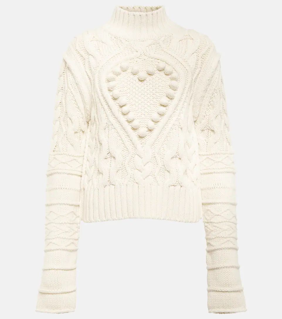 Asturie cable-knit wool mockneck sweater | Mytheresa (US/CA)