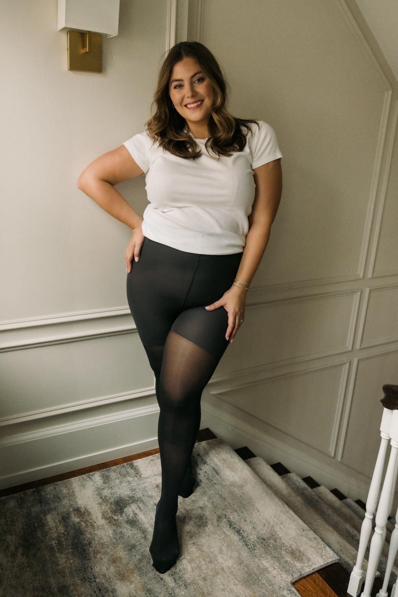 Tights I’m loving! Wearing size XL in tights & XXL Tall in shirt. Use CARALYN20 at Shapermint. 

#LTKPlusSize #LTKSeasonal #LTKootd