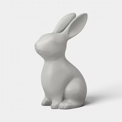 Large Cement Rabbit Outdoor Garden Figurine - Threshold™ Gray | Target