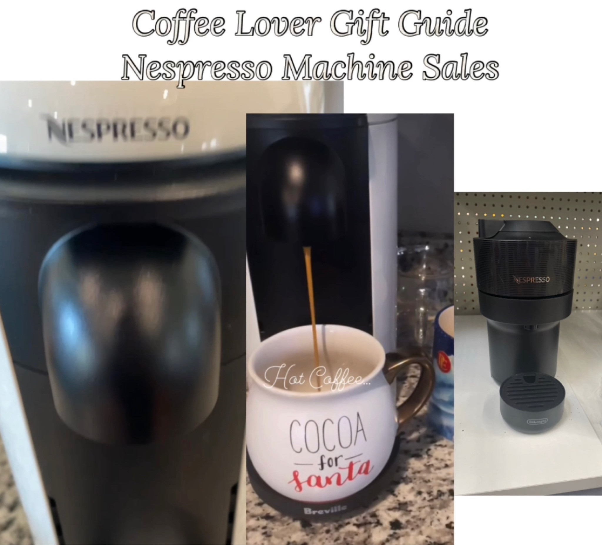 Nespresso Machine Sales!!!!! 

#LTKCyberWeek #LTKCyberSaleES #LTKGiftGuide