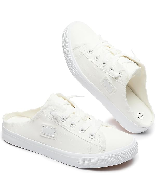 BENPAO Women's Slip on Sneakers Canvas Slip ons Shoes Fashion Comfortable Mules Womens Non Slip L... | Amazon (US)