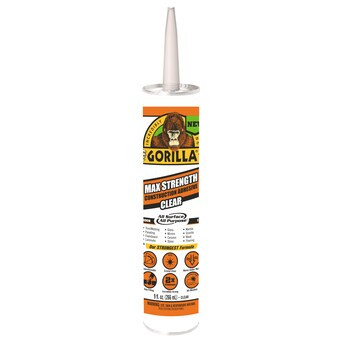 Gorilla Max Strength Clear Polymer-based Interior/Exterior Construction Adhesive (9-fl oz) | Lowe's