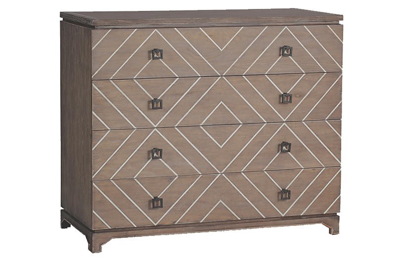 Terrance 4-Drawer Dresser, Graywash | One Kings Lane