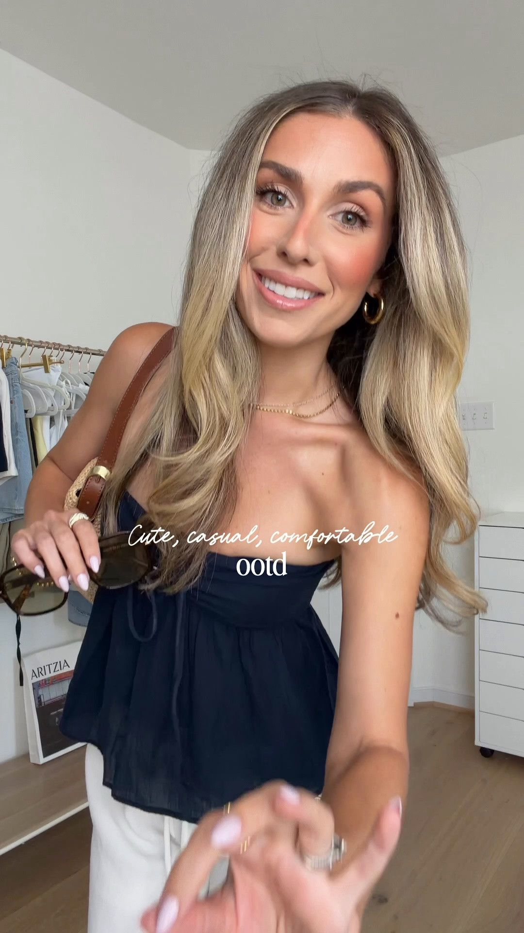 cute, casual, comfortable ootd 🤍 in mom life I need to be functional but I love feeling out together and this outfit formula blends everything I love seamlessly into the perfect hot weather ootd. I’m 5’2 wearing a xxs in the Aritzia radius balloon pants and size small in the top! It can be worn strapless or as a halter

#LTKootd #LTKPetite #LTKgrwm