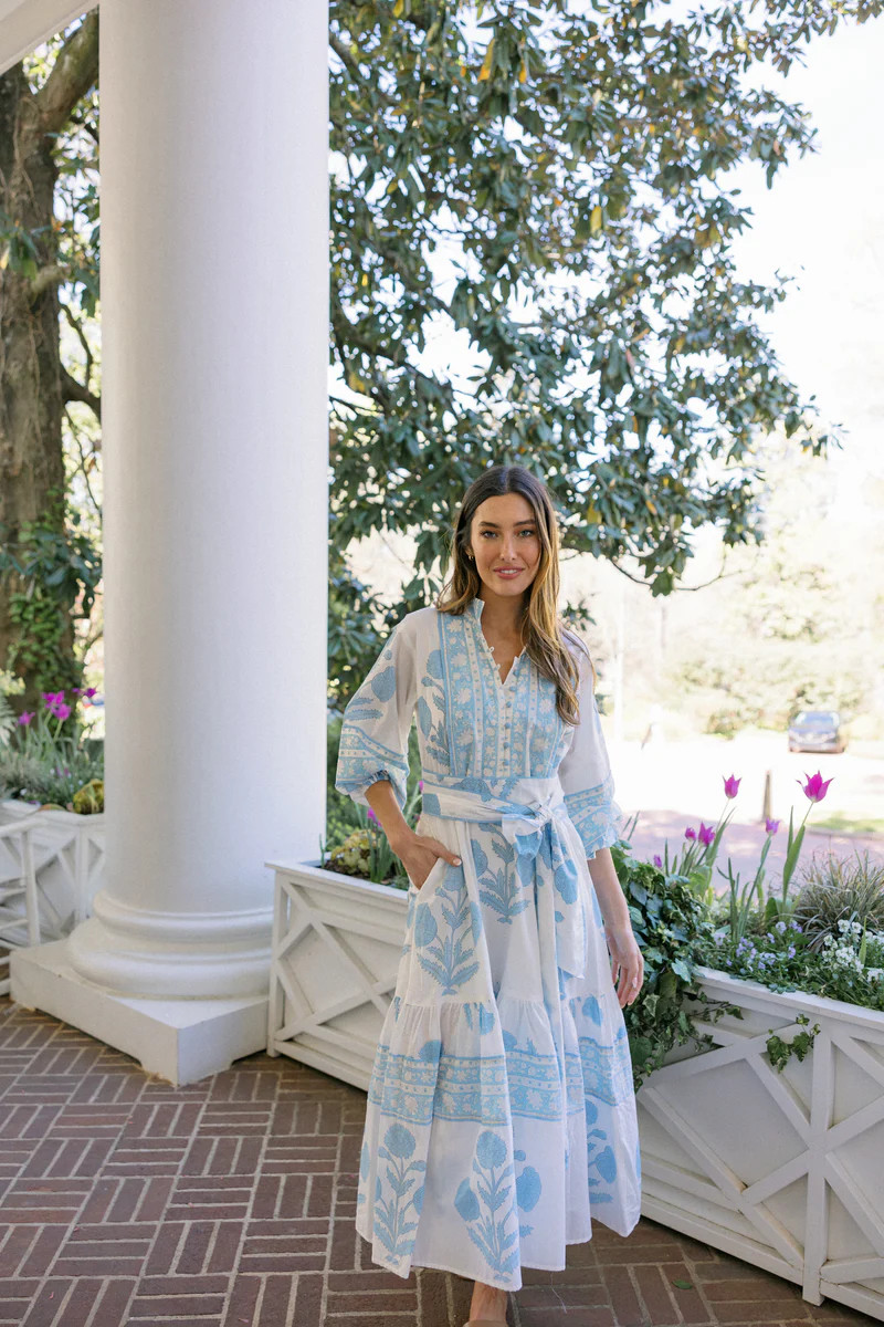 FINAL SALE Sue Sartor Flounce | Soft Blue Marigold | SUE SARTOR