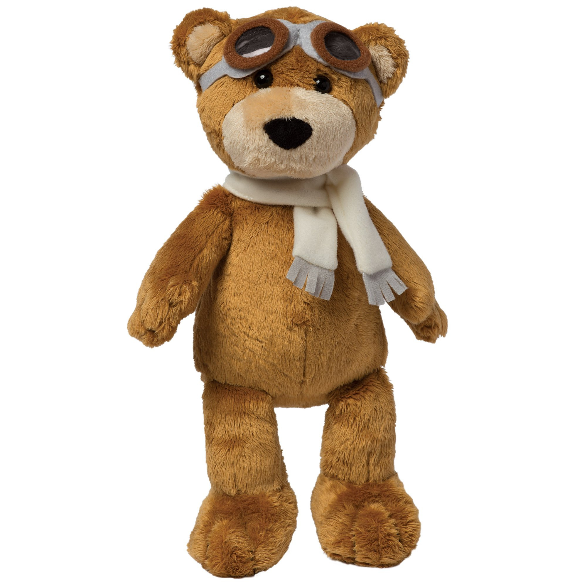 Manhattan Toy Aviator Teddy Bear 12" Stuffed Animal Plush with Soft Goggles and Scarf | Amazon (US)