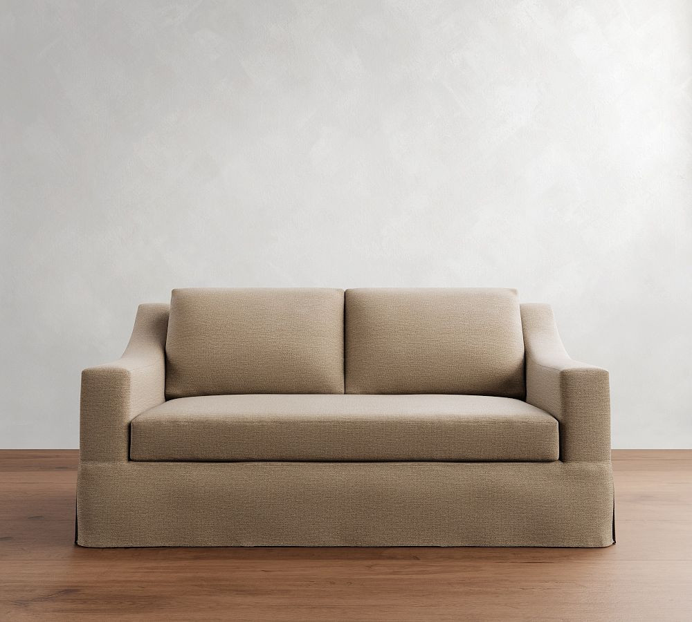 York Slope Arm Slipcovered Sofa (60"-108") | Pottery Barn (US)
