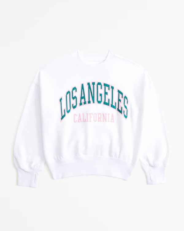 girls destination crew sweatshirt | girls tops | Abercrombie.com | Abercrombie & Fitch (US)