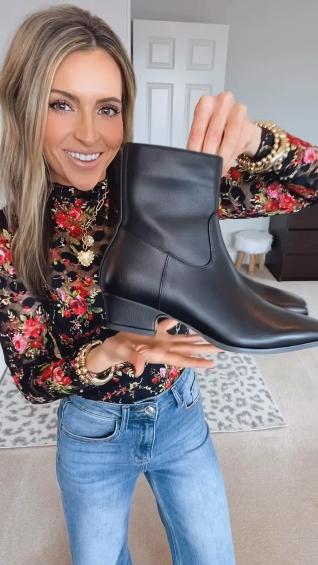 LOVE the heel height on these! So comfortable for all day wear. The pointed toe is so chic with wide leg jeans or trousers TTS

#LTKFindsUnder50 #LTKSaleAlert #LTKootd