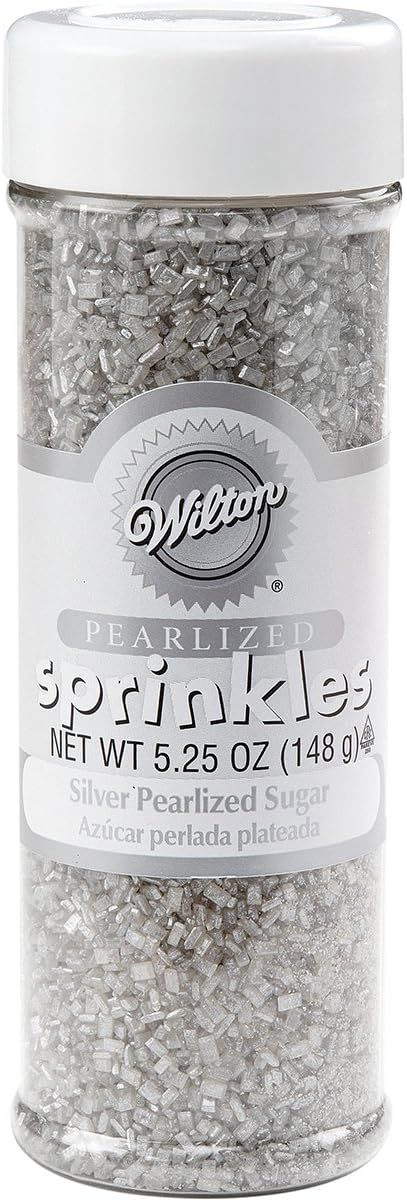 Wilton Pearlized Sugar Food Decorative, Silver | Amazon (US)