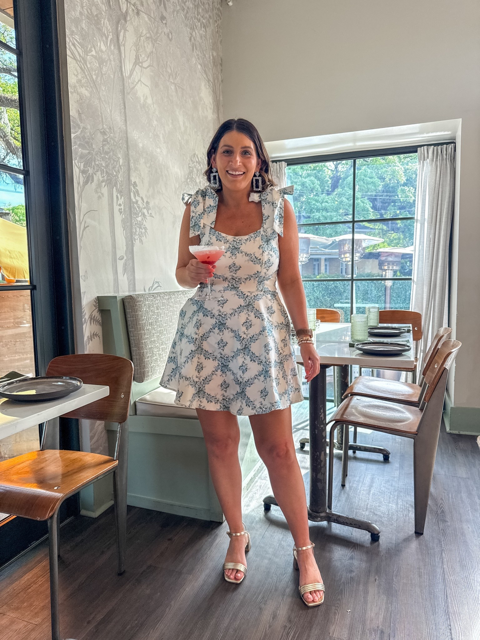 What I wore in Savannah on Easter Sunday - Floral print dress on sale, gold heels, Amazon blue rhinestone earrings 

#LTKStyleTip #LTKSeasonal #LTKFindsUnder50