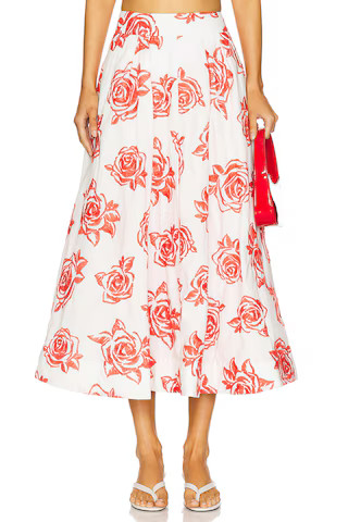 Juliet Rose Midi Skirt
                    
                    MILLY | Revolve Clothing (Global)