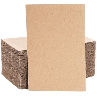 Juvale 50 Pack Corrugated Cardboard Sheets 6x9, Flat Packaging Inserts for Packing, Shipping, Mailing, 2mm Thick | Target