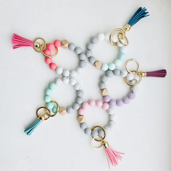 Read the full title
    Bangle Key Ring | Bracelet Key Chain | Wristlet Keychain | Silicone Bangl... | Etsy (US)