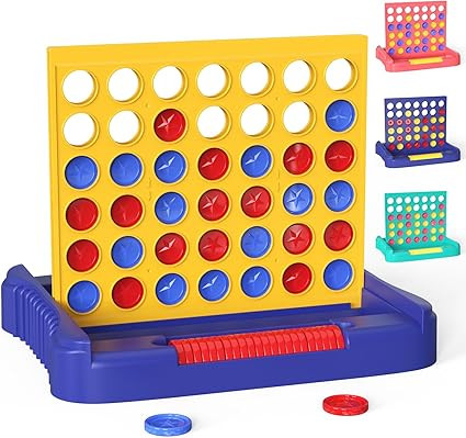 4 in a Row Game Large, Board Game for Kids, Four in a Line, Line Up 4, Classic Family Fun Games f... | Amazon (US)