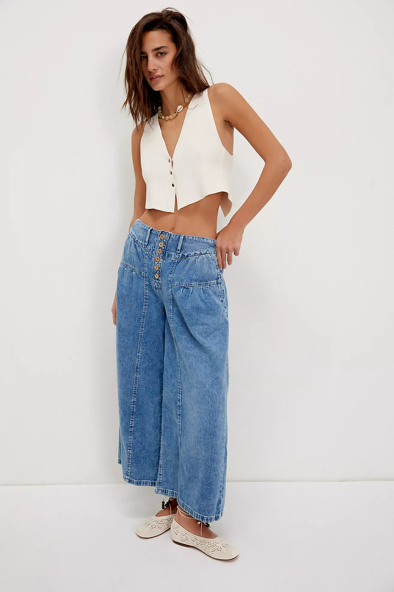 We The Free Blossom Pull-On Jeans | Free People (Global - UK&FR Excluded)