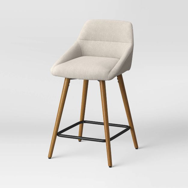 Timo Swivel Counter Height Barstool with Wood - Project 62™ | Target