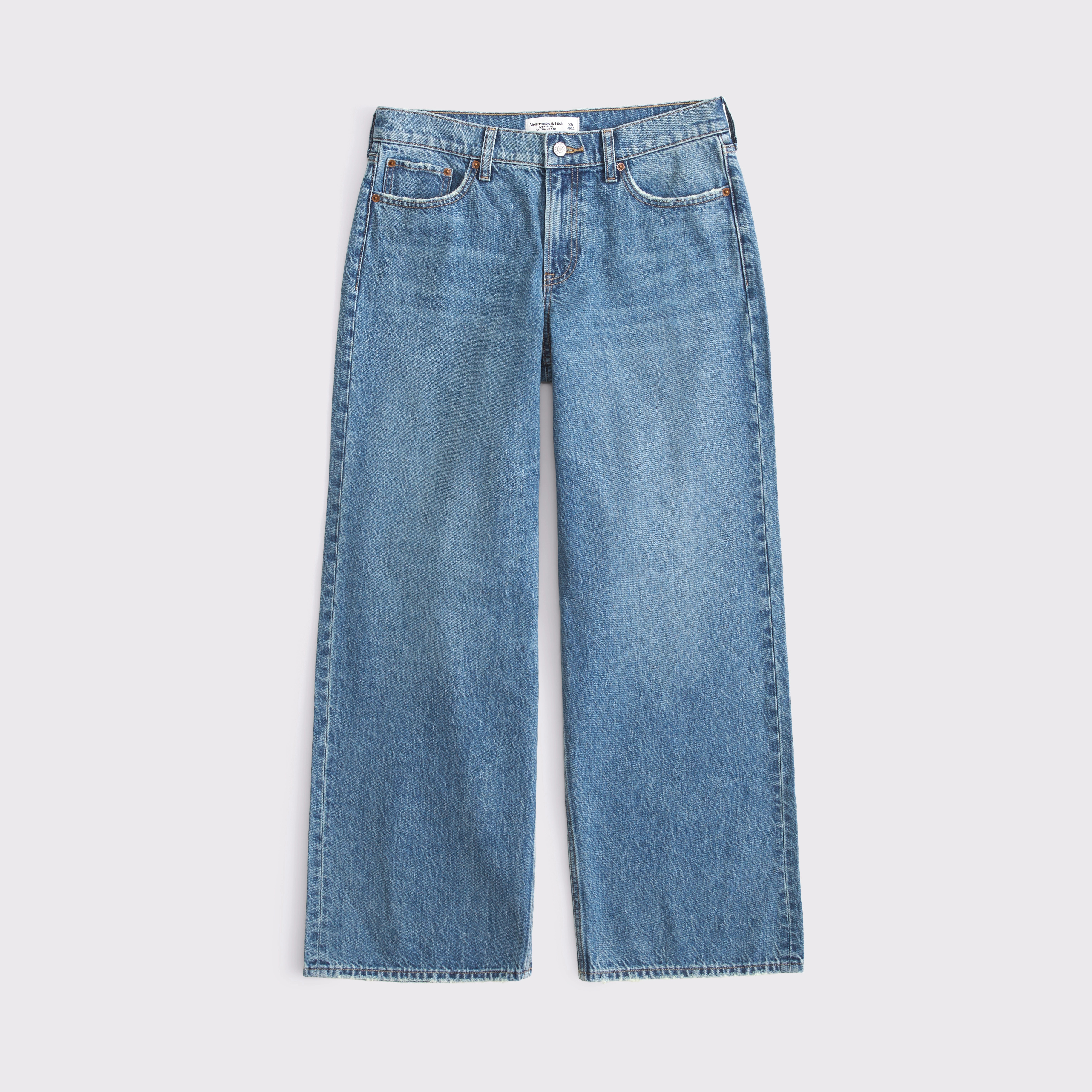 Low Rise Ultra Loose Veggies Embroidered Jean | Abercrombie & Fitch (US)