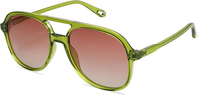 SOJOS Retro Polarized Aviator Sunglasses Womens Mens Classic 70s Vintage Trendy Square Aviators S... | Amazon (US)