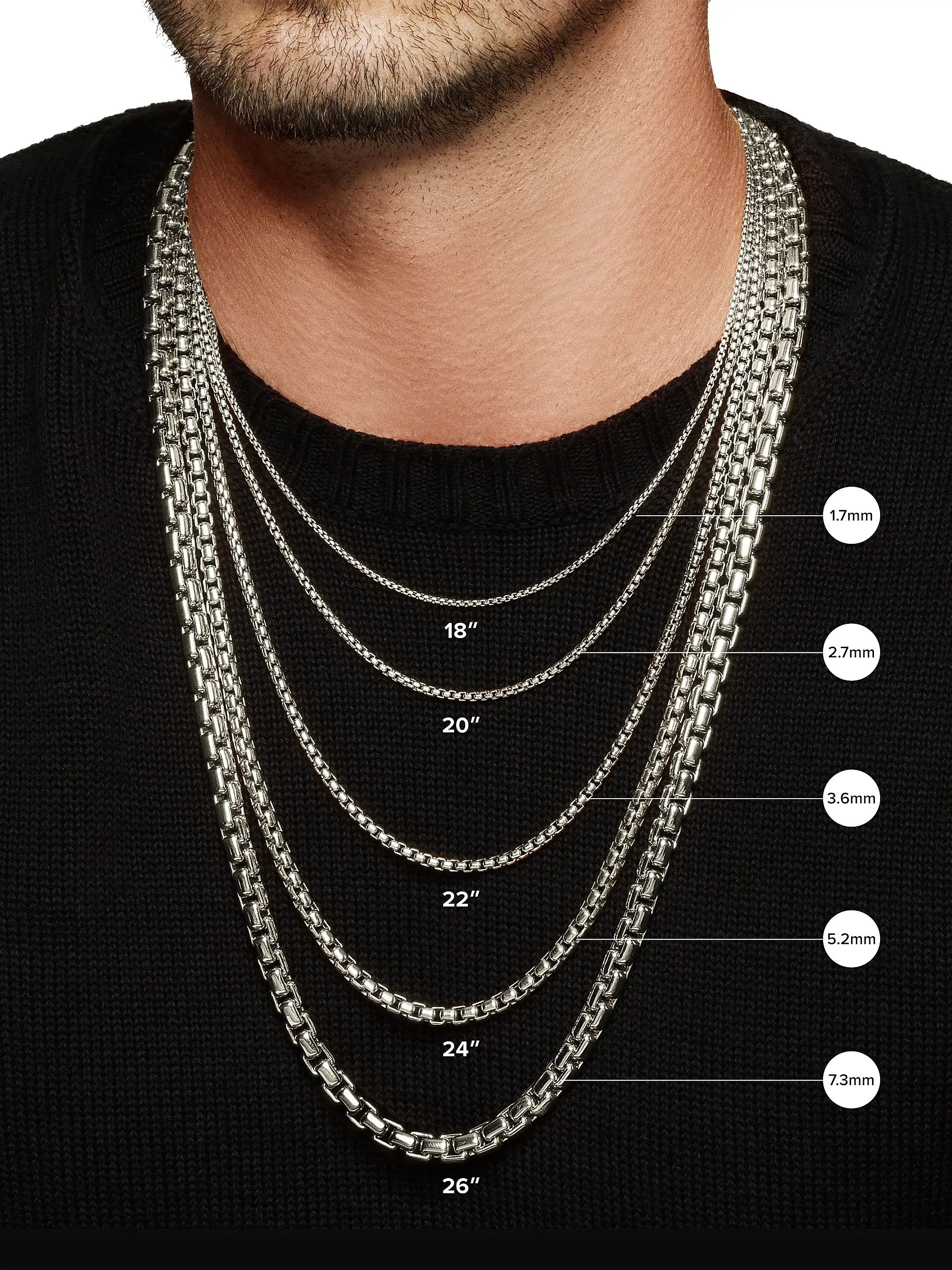 David Yurman Box Chain Necklace | Saks Fifth Avenue | Saks Fifth Avenue