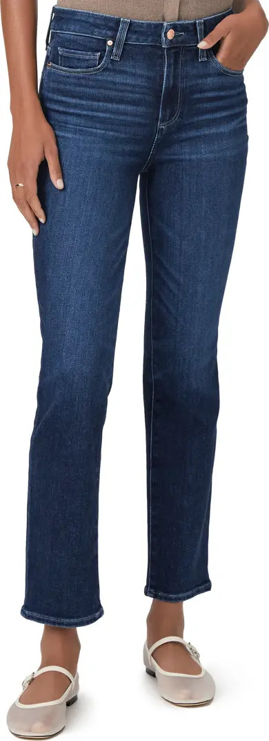 PAIGE Cindy High Waist Ankle Straight Leg Jeans | Nordstrom | Nordstrom