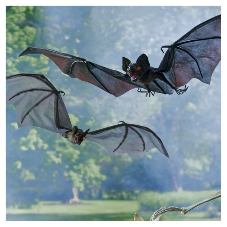 Halloween Bats with Flashing Eyes, Set of Three | Grandin Road | Grandin Road