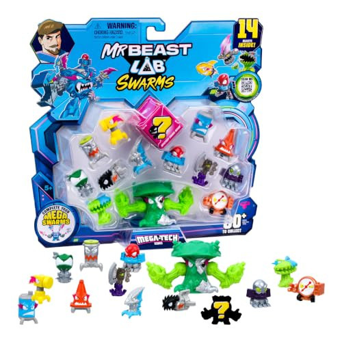 MrBeast Lab Swarms MEGA-TECH Series 14 Pack, Mushdoom | Amazon (US)